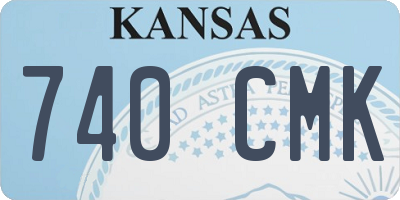 KS license plate 740CMK