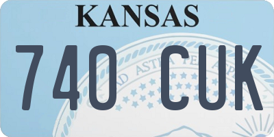 KS license plate 740CUK