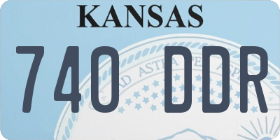 KS license plate 740DDR