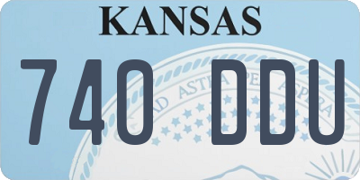 KS license plate 740DDU