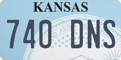 KS license plate 740DNS