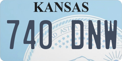 KS license plate 740DNW