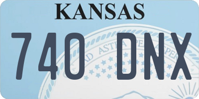 KS license plate 740DNX