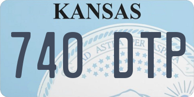 KS license plate 740DTP