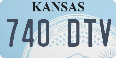 KS license plate 740DTV