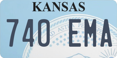 KS license plate 740EMA
