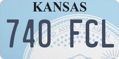 KS license plate 740FCL