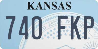 KS license plate 740FKP