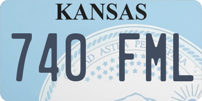 KS license plate 740FML