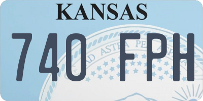 KS license plate 740FPH