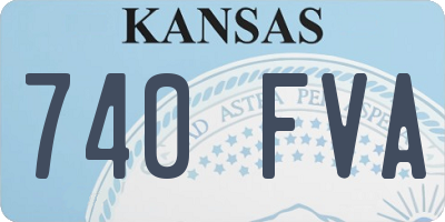 KS license plate 740FVA