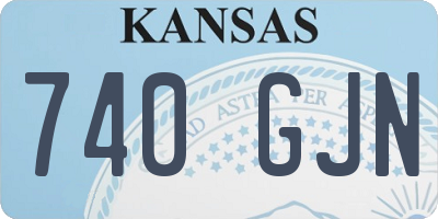 KS license plate 740GJN