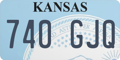 KS license plate 740GJQ