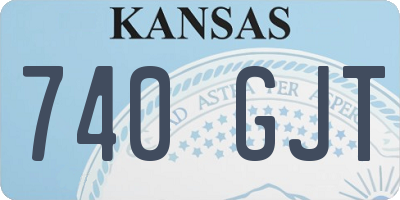 KS license plate 740GJT