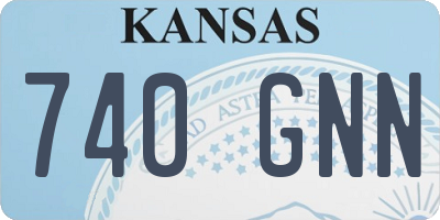 KS license plate 740GNN