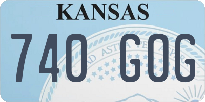 KS license plate 740GOG