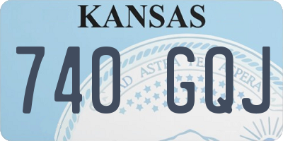 KS license plate 740GQJ
