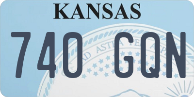 KS license plate 740GQN