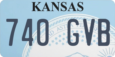 KS license plate 740GVB