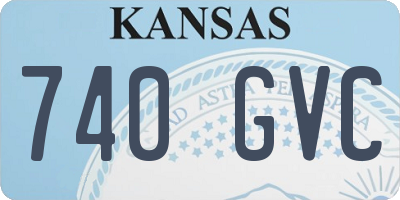 KS license plate 740GVC