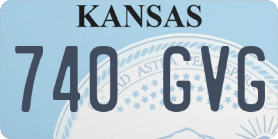 KS license plate 740GVG