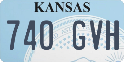 KS license plate 740GVH