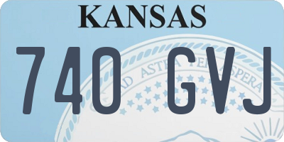 KS license plate 740GVJ