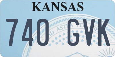 KS license plate 740GVK