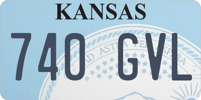 KS license plate 740GVL