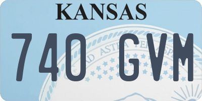 KS license plate 740GVM