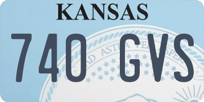 KS license plate 740GVS