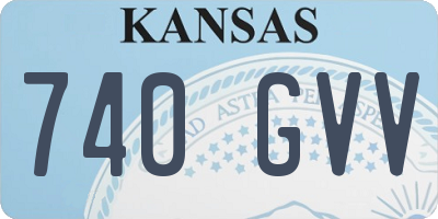 KS license plate 740GVV