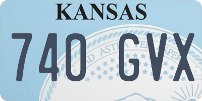 KS license plate 740GVX