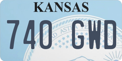 KS license plate 740GWD