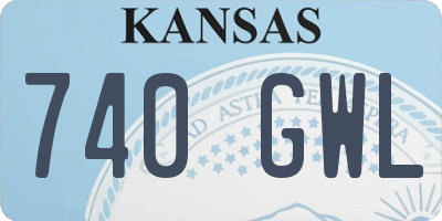 KS license plate 740GWL