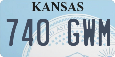 KS license plate 740GWM