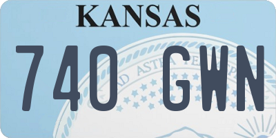 KS license plate 740GWN