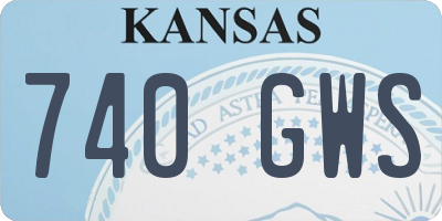 KS license plate 740GWS