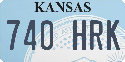 KS license plate 740HRK