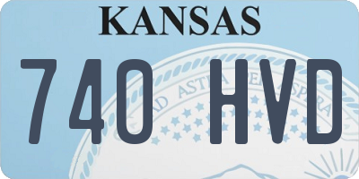 KS license plate 740HVD