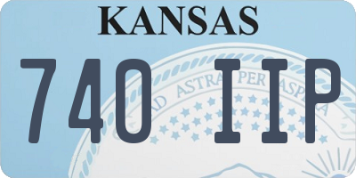 KS license plate 740IIP