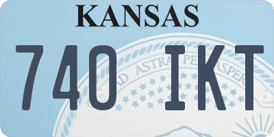 KS license plate 740IKT