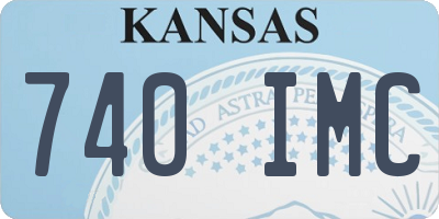 KS license plate 740IMC
