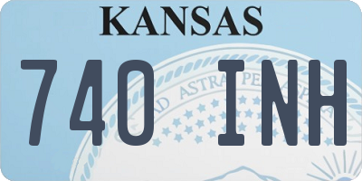 KS license plate 740INH