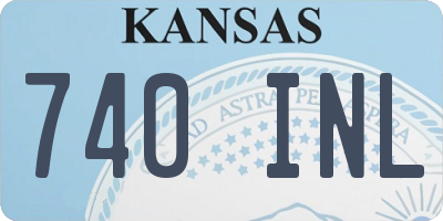 KS license plate 740INL
