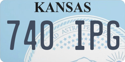 KS license plate 740IPG