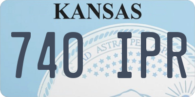 KS license plate 740IPR