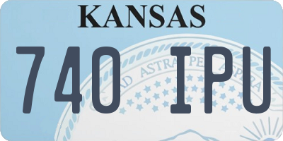 KS license plate 740IPU