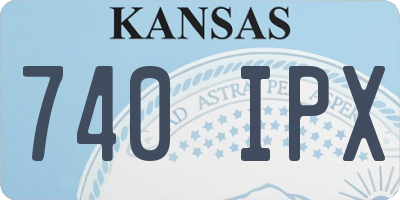 KS license plate 740IPX