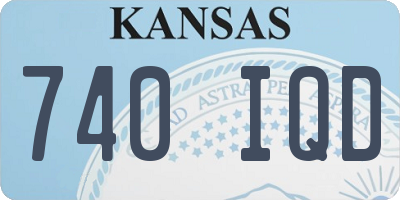 KS license plate 740IQD